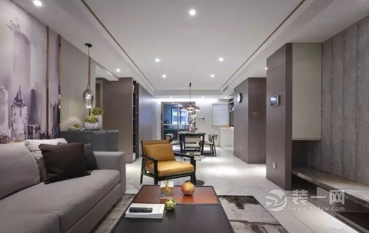 130平米三室两厅装修样板间 现代简约设计斯文